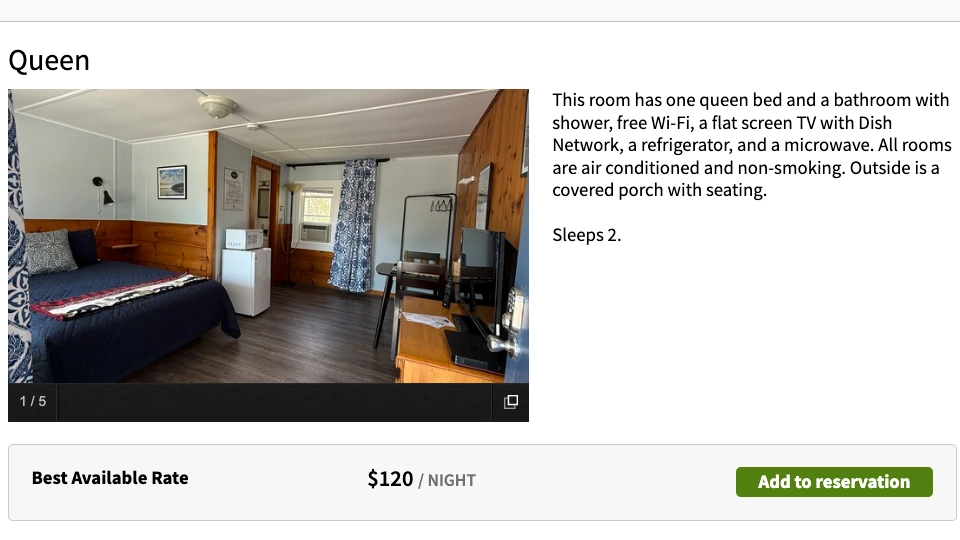 Yardarm Motel Searsport Prices